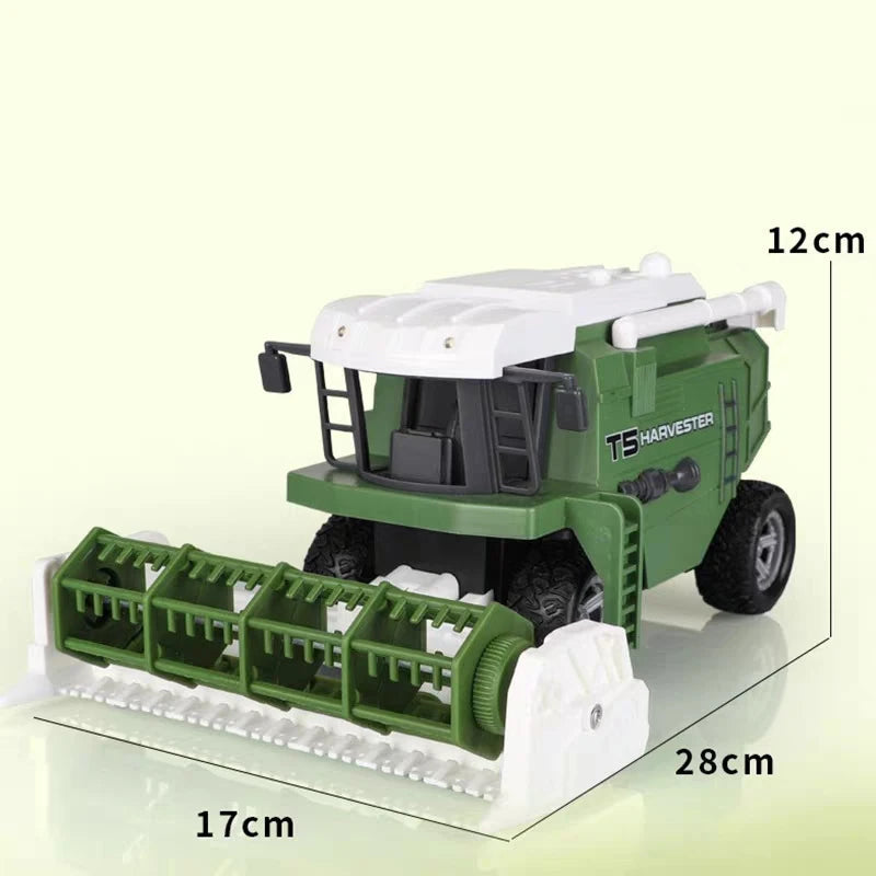 RC Harvester Tractor Truck Model Pusher Simulation Farmer Vehicle With - ToylandEU