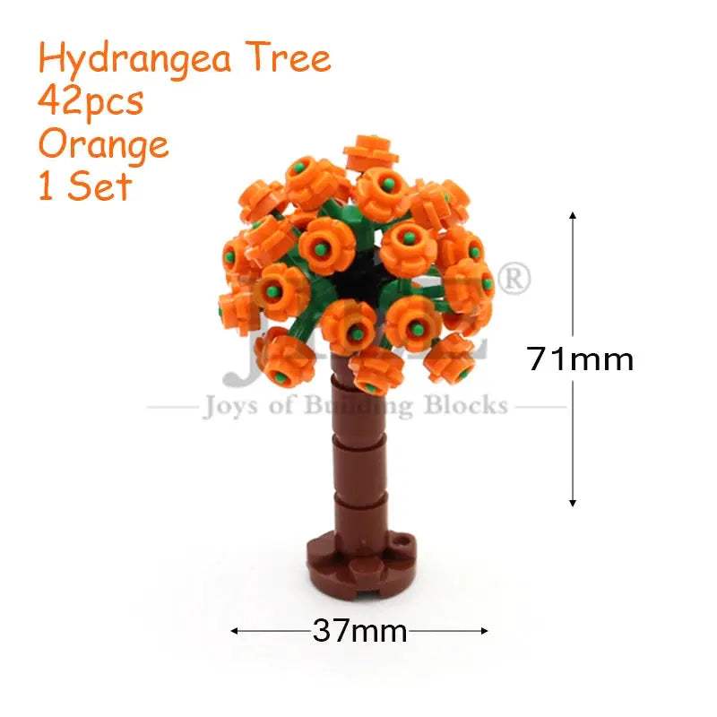 MOC Sakura Flower Stem Tree Building Blocks Set DIY Cherry Blossom Bricks Treehouse Model Decoration Toys 24866 19119 2417 2423 - ToylandEU