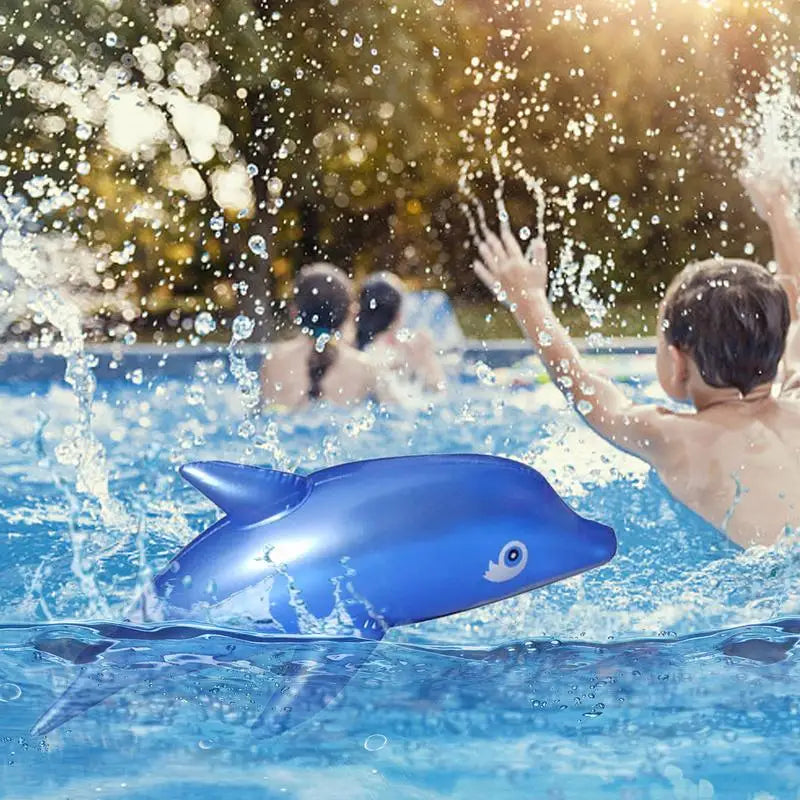 Inflatable Dolphin Pool Toy - Perfect for Kids' Birthday Parties!