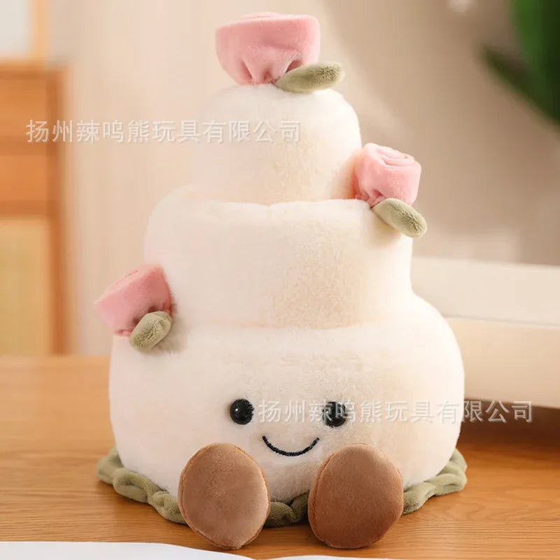 Plush Rose Bouquet Toy Soft Huggable Desk Decor Gift - ToylandEU