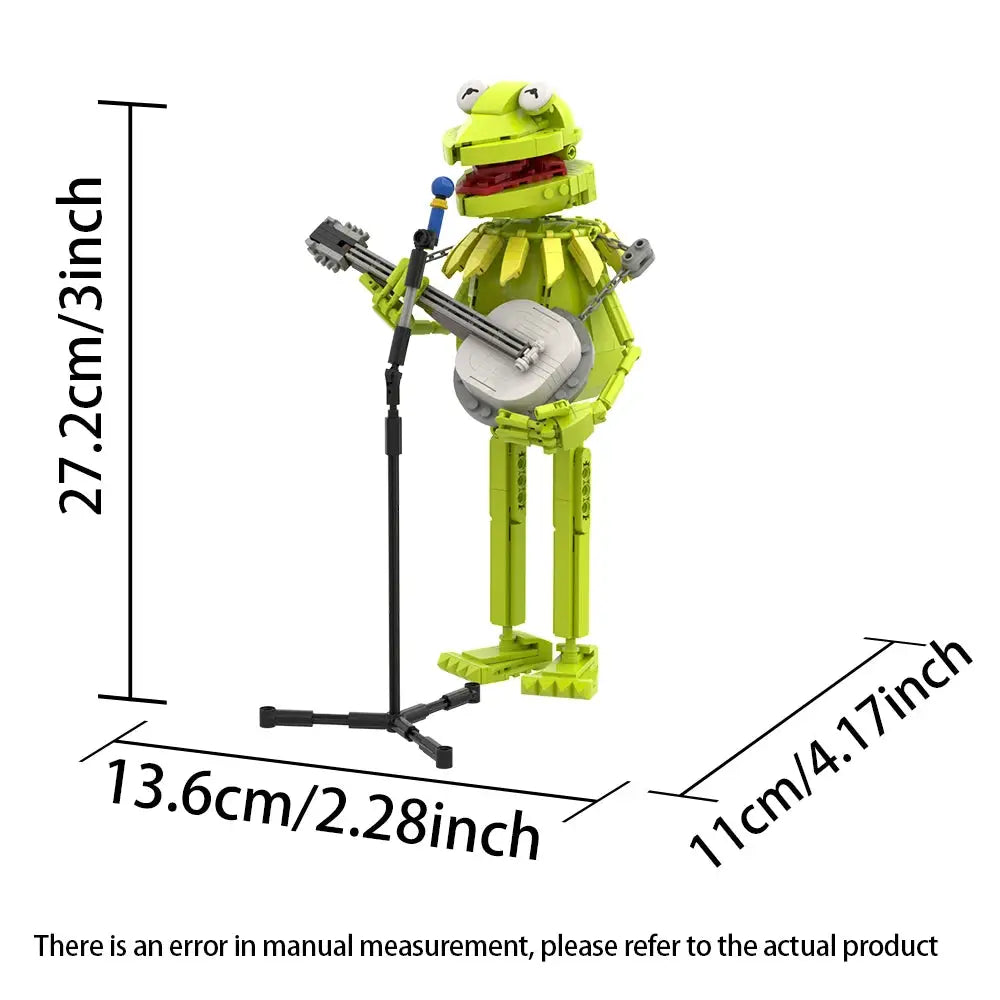 442pcs Kermits The Frog Funny Model Building Blocks DIY Bricks Creative Action Figures Idea Christmas Gifts Kids Toy Birthday - ToylandEU
