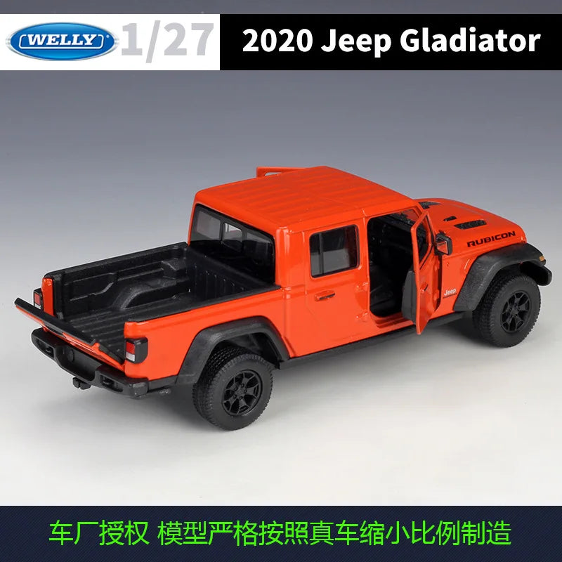Diecast Car Model | Scale 1:27 | Jeep Gladiator 2020 | Size 19.9 x 6.7 x 6.7 cm