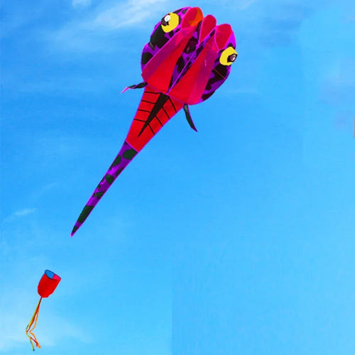 3D Tadpole Kite for Children - Red, Purple, White AliExpress Toyland EU