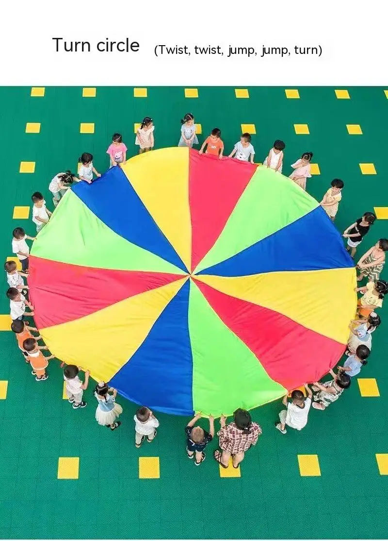 Outdoor Rainbow Umbrella for Children's Learning and Play - ToylandEU