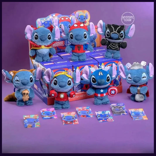 Disney Stitch Cosbi Plush Keychain Blind Box Toy Surprise
