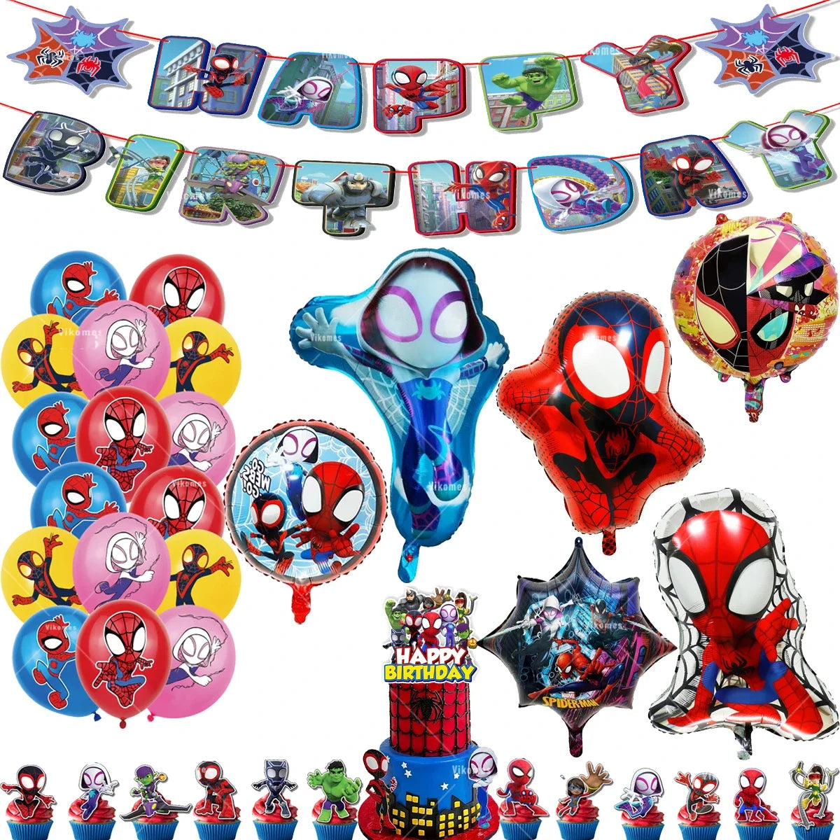 Balloon | Spider Web Friends Theme | Latex Balloon | 1Pc