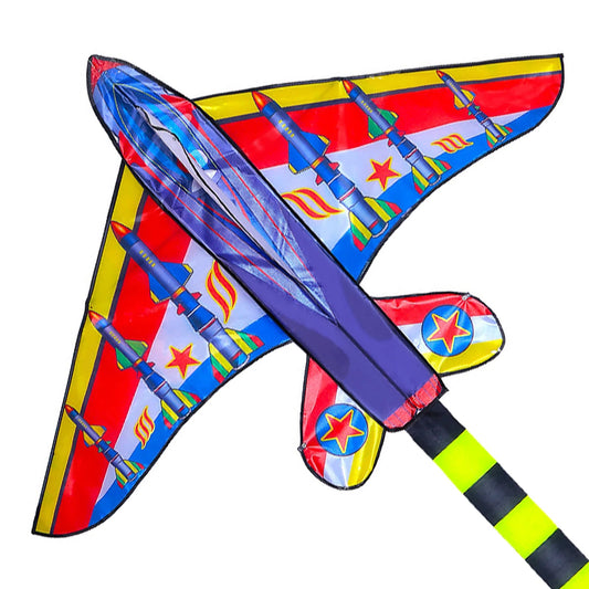 Single Line Plane Kite for Kids and Adults with Tail