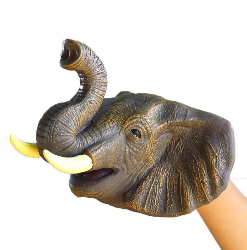 Children Hand Puppet | Soft Dinosaur Shape | Flexible PVC | Ages Two Plus