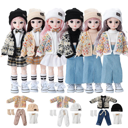 Stylish Sweater Set for 1/6 BJD Dolls - Suitable for Both Girl and Boy Dolls - ToylandEU