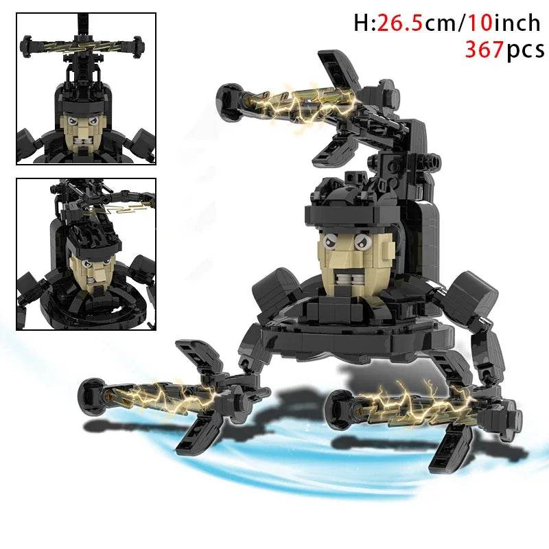 Moc Skibidi Toilet Action Figures Building Blocks For Kids Building Bricks MOC - ToylandEU