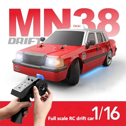 New MN Model MN38 Full Scale 1/16 Rc Drift Remote Control Taxi High - ToylandEU