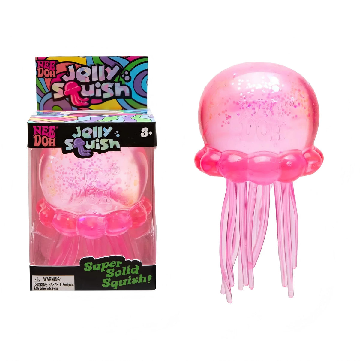 Sensory Fidget Toy | Jellyfish and Cube | Soft Jelly Squeeze | For Teens