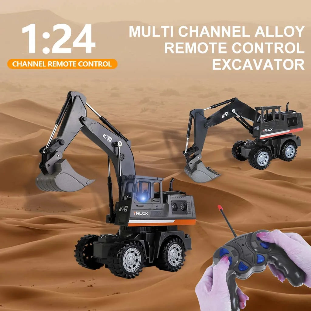 RC Construction Truck Set with Forklift and Excavator Simulation - Ready to Run Engineering Toys - ToylandEU