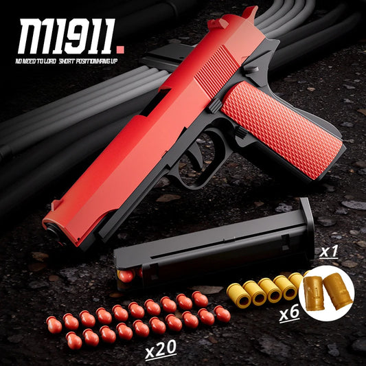 Manual Airsoft Pistol | Soft Bullets | Plastic Build | Age 14 Plus Shooting