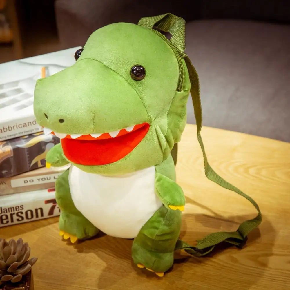 1pc 34cm Cute Plush Tyrannosaurus &Triceratops Backpack Toys for - ToylandEU