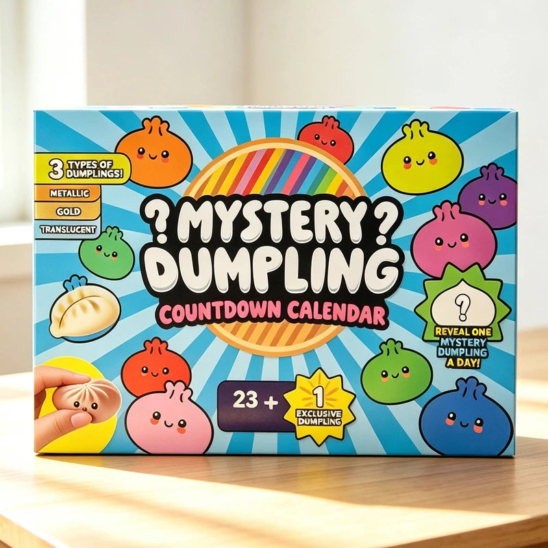 Advent Calendar | 24 Day Dumpling Squishies | Soft Slow Rise Anti Stress Toys | Anxiety Relief Holiday Gift