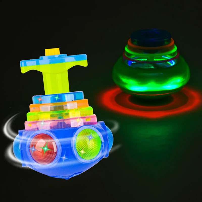 Luminous Glow-in-the-Dark Musical Spinning Fidget Gyro Toy - ToylandEU