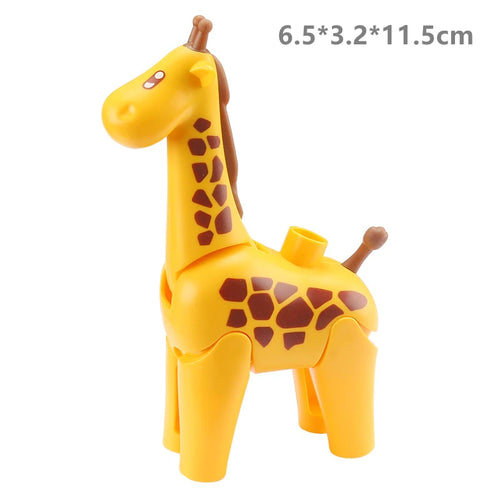 Wild Animal-themed Big Building Blocks Set with Lion and Flamingo Figures ToylandEU.com Toyland EU