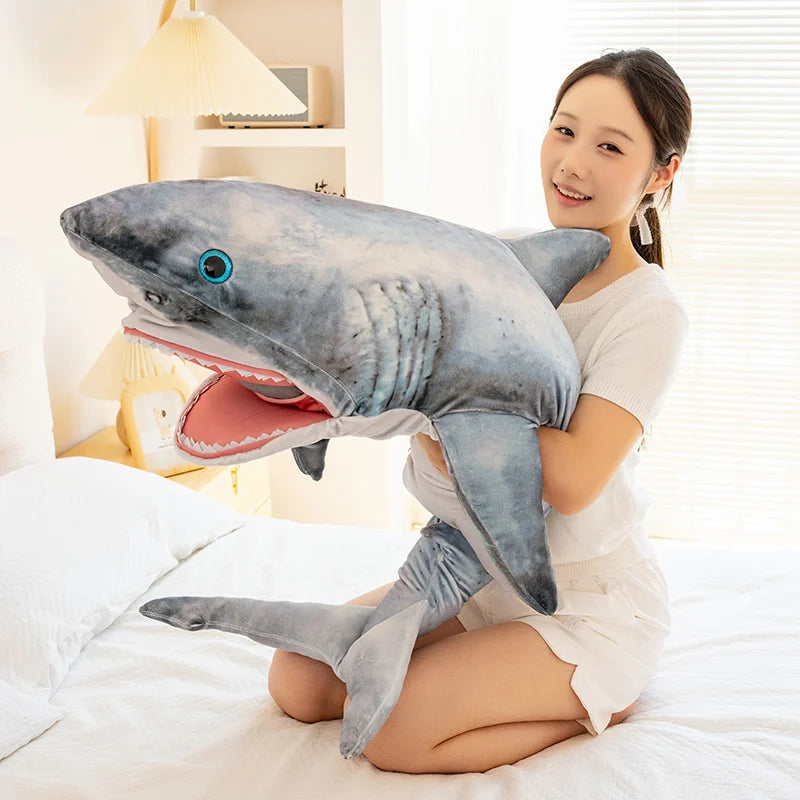 Grey Shark Plush | Ultra Soft Fill | Toylandeu™