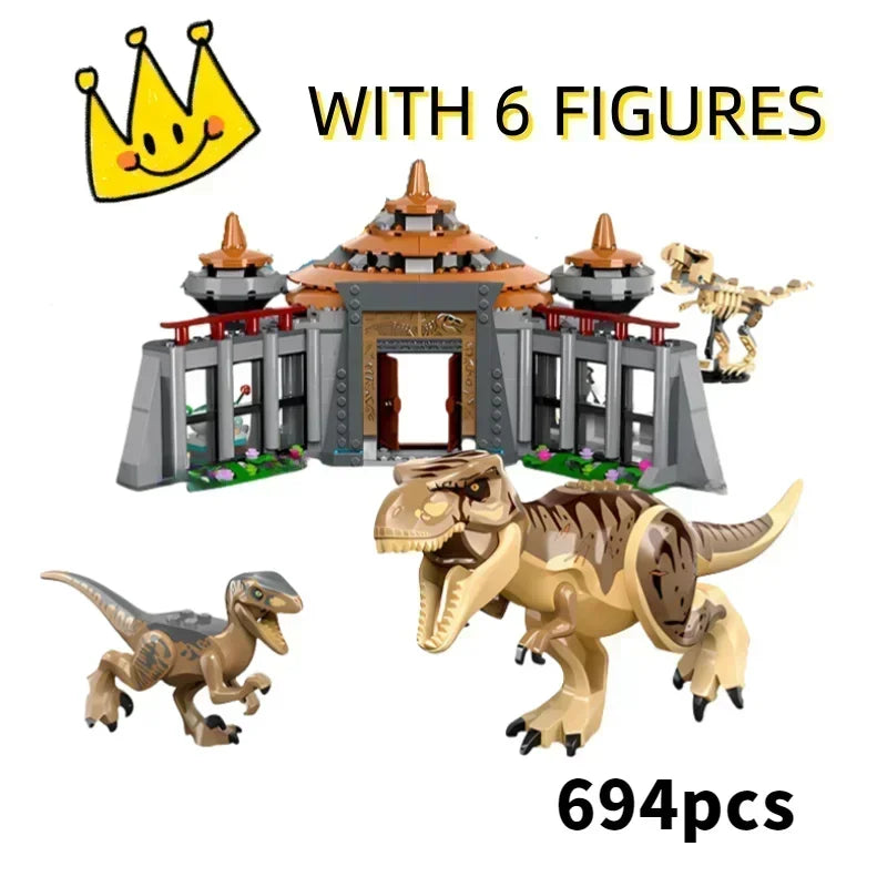 Dinosaur Air Mission Building Blocks Set Compatible MOC