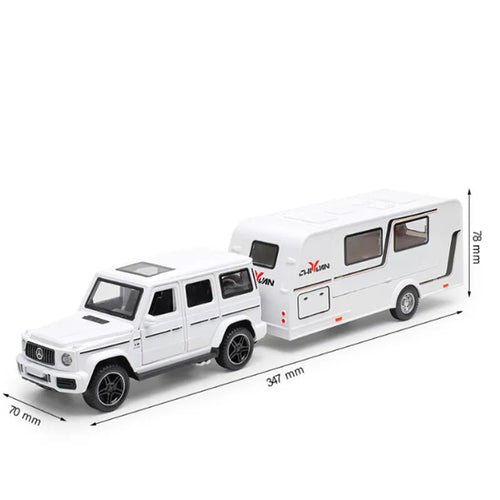 1:32 Scale Diecast Alloy Model of a Recreational Truck Car Trailer AliExpress Toyland EU