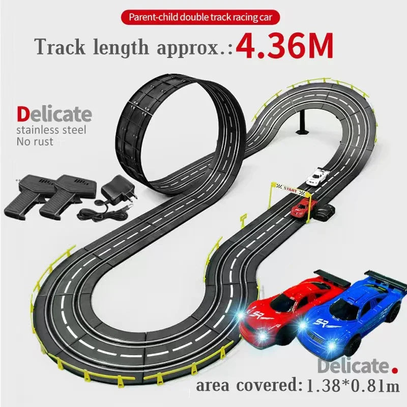 Remote Control Slot Car Racing Set For Track High Speed