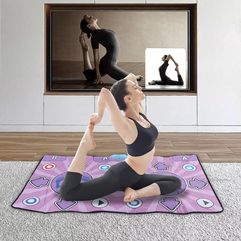 Dual User Dance Mat With Wireless Controller For Family Fun