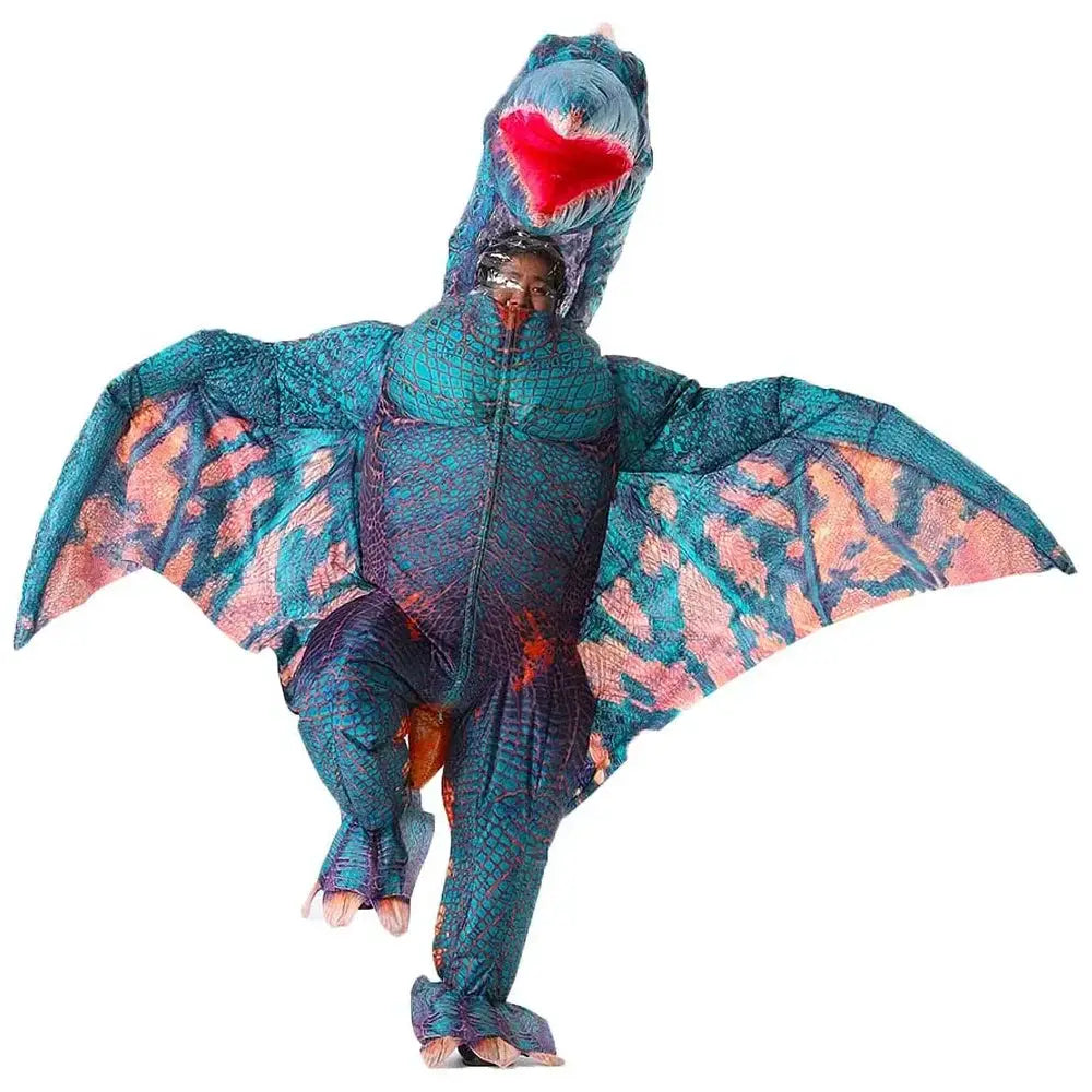 Inflatable Dinosaur Pterodactyl Costume for Adults Blow Up Costume Dinosaur Halloween Costume Party Props - ToylandEU