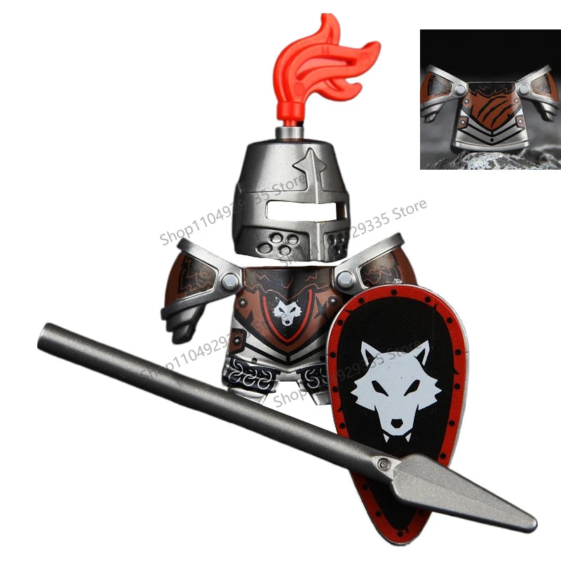 Micro Blocks | Medieval Knight Figures | Plastic Model Kit | Ages 14 Plus