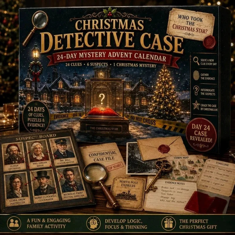 Advent Calendar | 24 Day Mystery Adventure | Escape Room Puzzle Game With 6 Themes | Family Holiday Activity