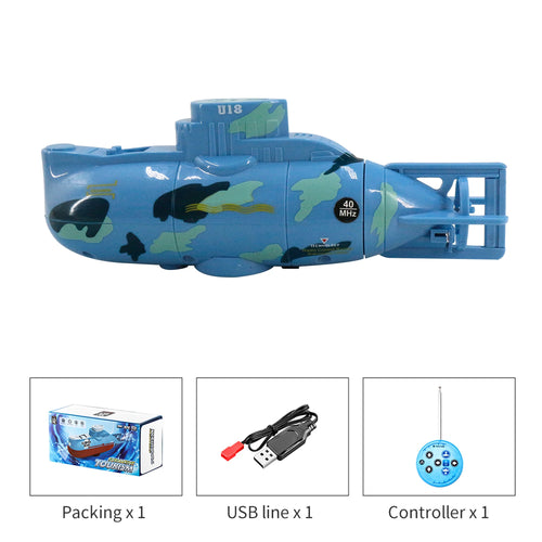 Mini RC Submarine 6CH 0.1m/s Speed 3 Motors Remote Control Boat 23Mins ToylandEU.com Toyland EU