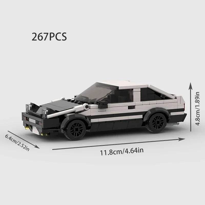 Moc Speed Champions AE86 Cars Racers Building Blocks Set - ToylandEU