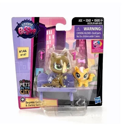 Littlest Petshop Playset | Mini Animal Figures | 2 Cm Size | Kids Toy