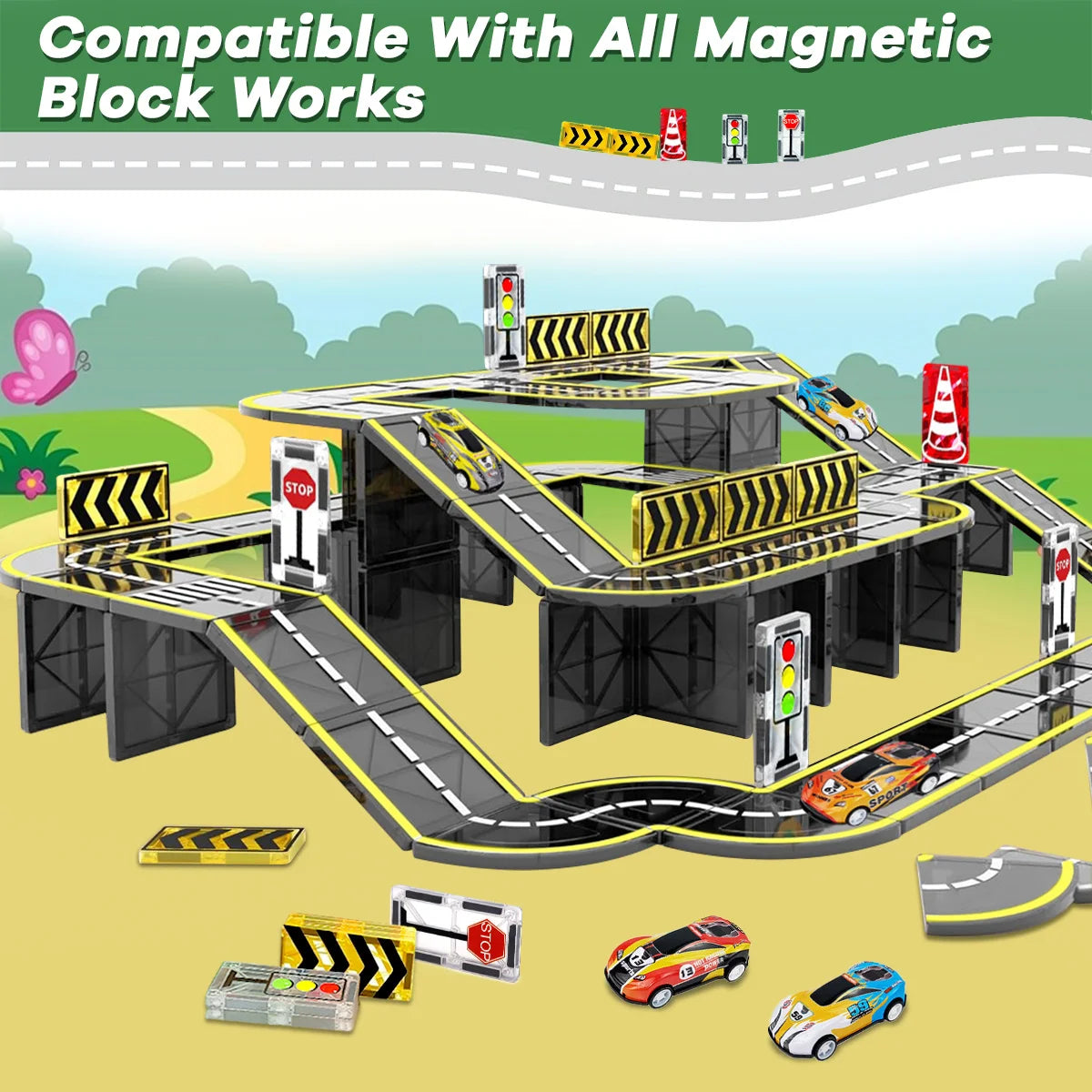 Magnetic Building Blocks | Magnetic Crane Car | STEM Toys Ages 3-6