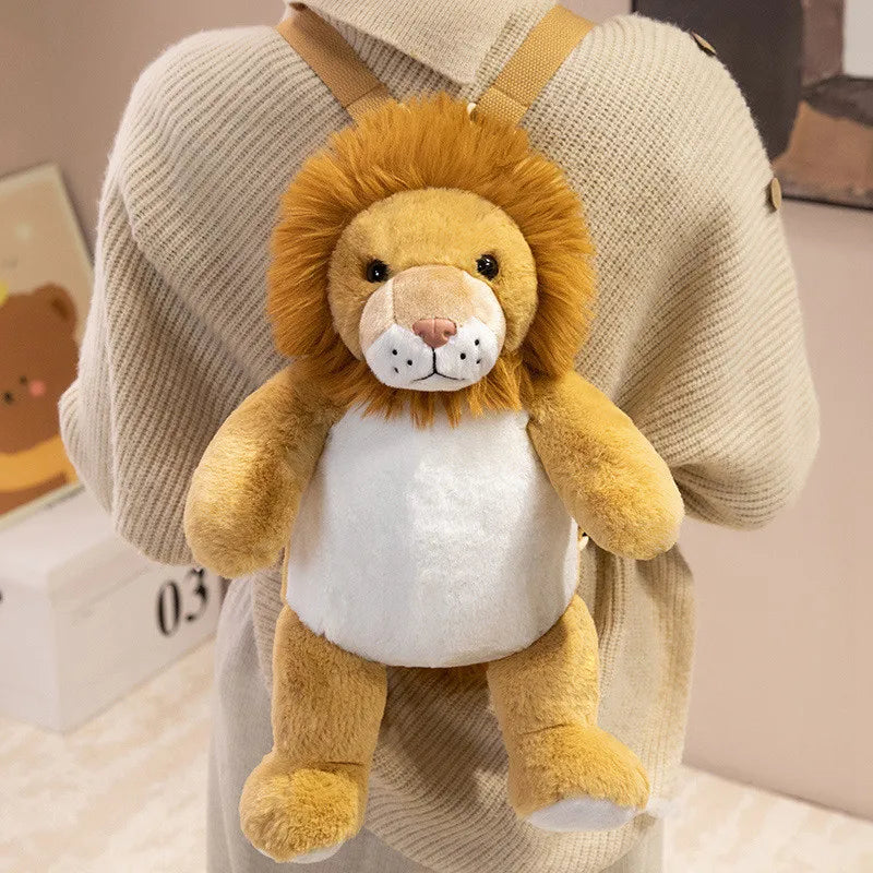 Cute Animal Plush Backpack For Kids 40cm With 8 Styles