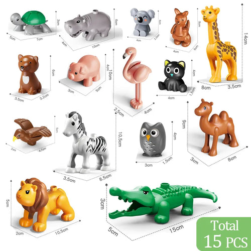 62-310 Pieces Animal-Themed DIY Building Blocks Set Compatible with Duplo AliExpress Toyland EU