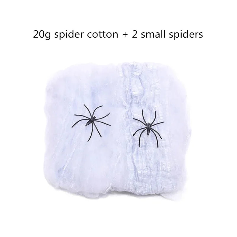 Stretchy Spider Web | Artificial Cobweb | Indoor Outdoor Use | Haunted House