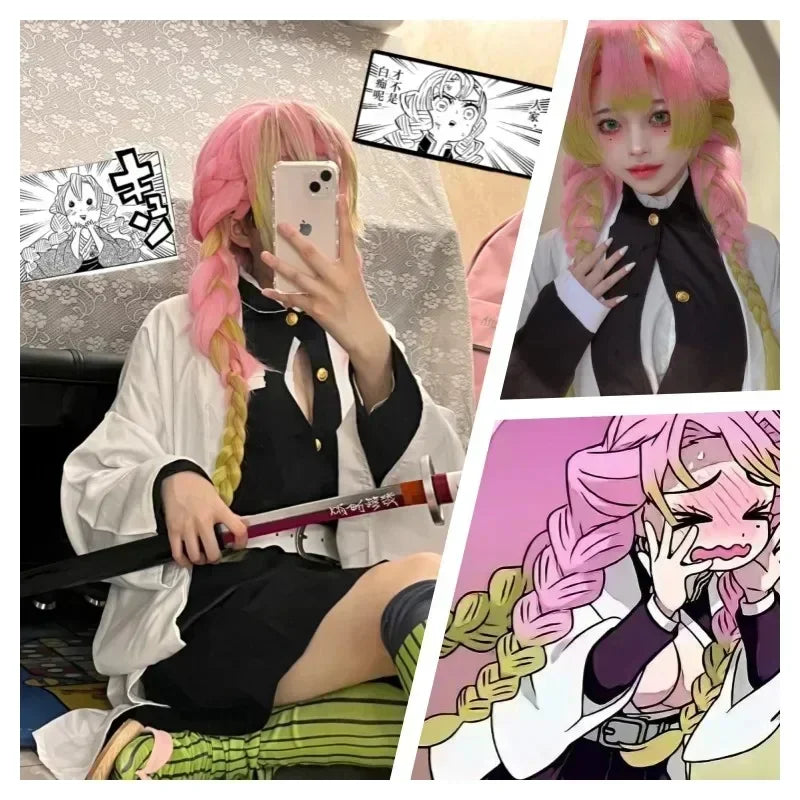 Anime Cosplay Costume | Kanroji Mitsuri Kimono Design | Adult Women Fit