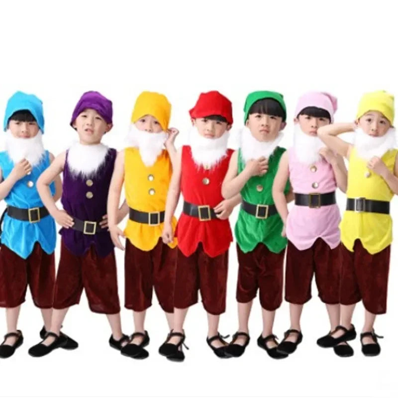 Magical Seven Dwarfs Costume for Kids - Perfect for Halloween & Christmas