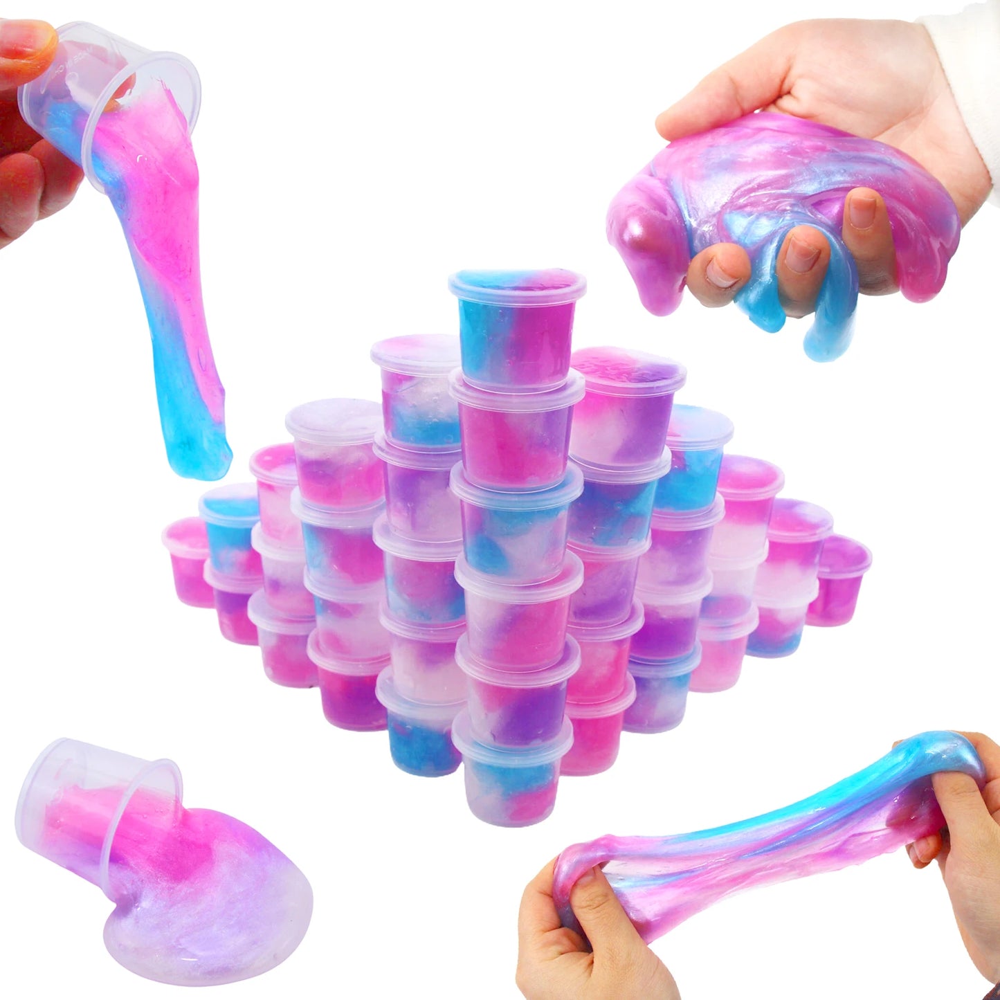 Vibrant Non-Toxic Slime Kit - 24 Colors for Creative Fun