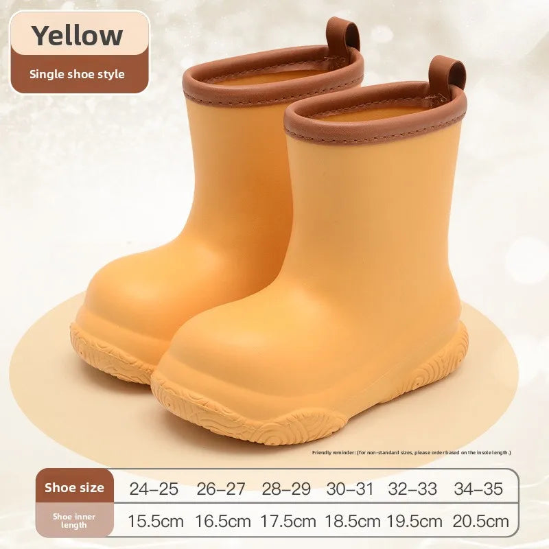 Kids Rain Boots | Waterproof | Eva Soft Sole | Boys Girls Ages 4-6
