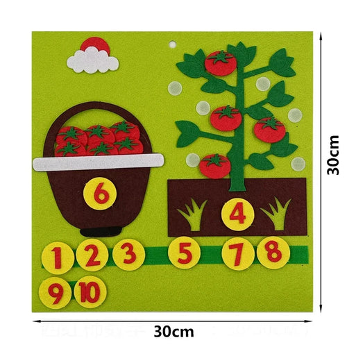 NEW Kid Montessori Toys Felt Finger Numbers Math Toy Children Counting ToylandEU.com Toyland EU