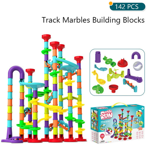 Marbles Run Catapult Track Building Blocks Slide Beads Educational ToylandEU.com Toyland EU