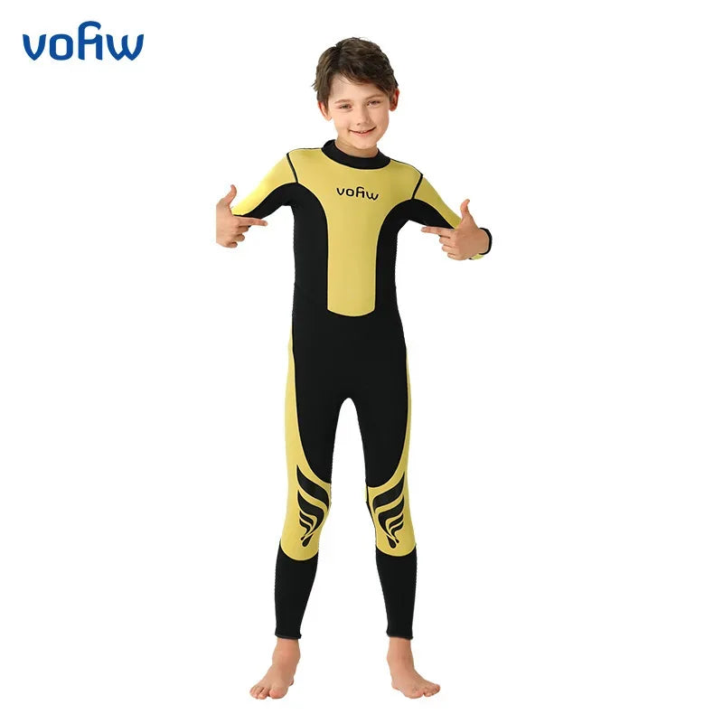 Kids Neoprene Wetsuit 3mm Back Zip Keeps Warm For Winter - ToylandEU