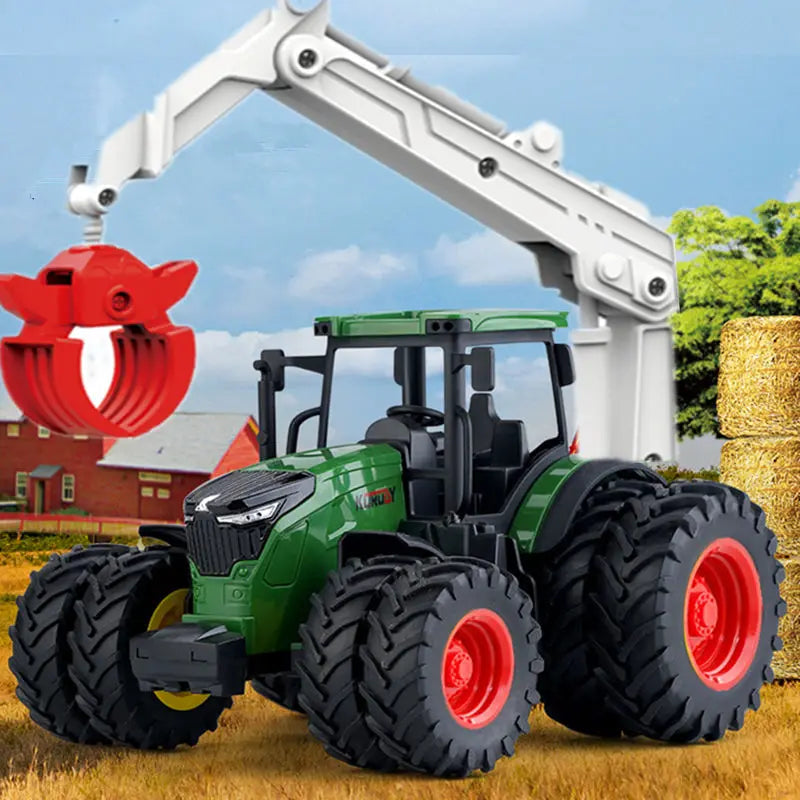 Children's Farmer Car Farm Tractor Inertia Toy Car Model Transport - ToylandEU