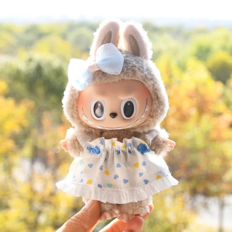 Premium Doll Clothes Spring Summer Dress For 17cm Labubu - ToylandEU