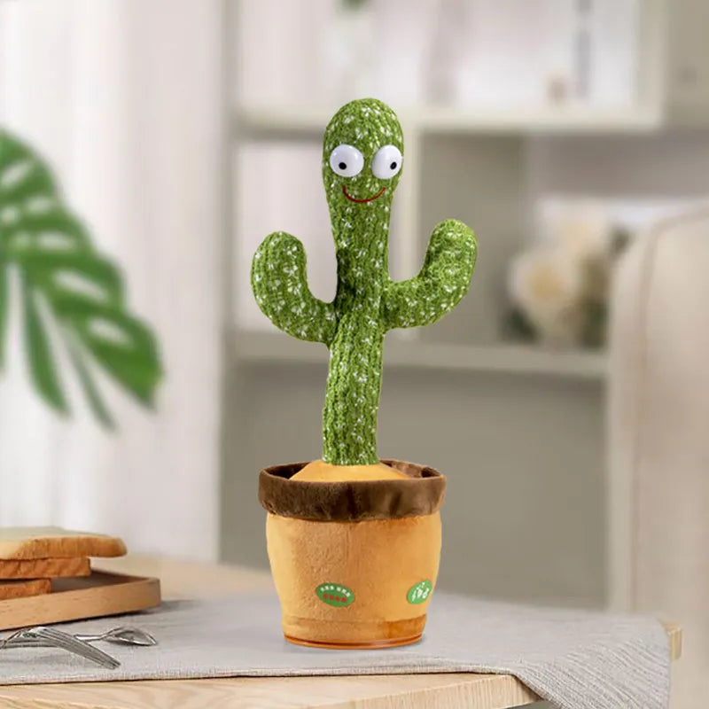 Singing and Dancing Electronic Plush Cactus Toy
