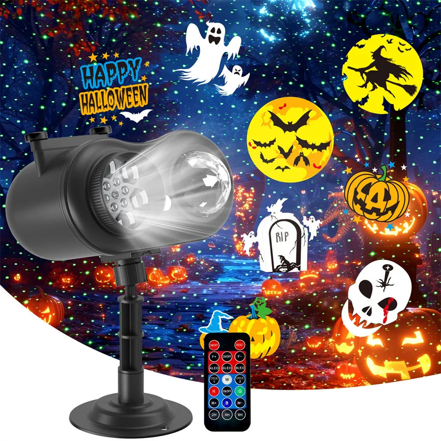 Laser Projector | 80 Pattern Scenes | Outdoor Rated | Christmas Yard Decor
