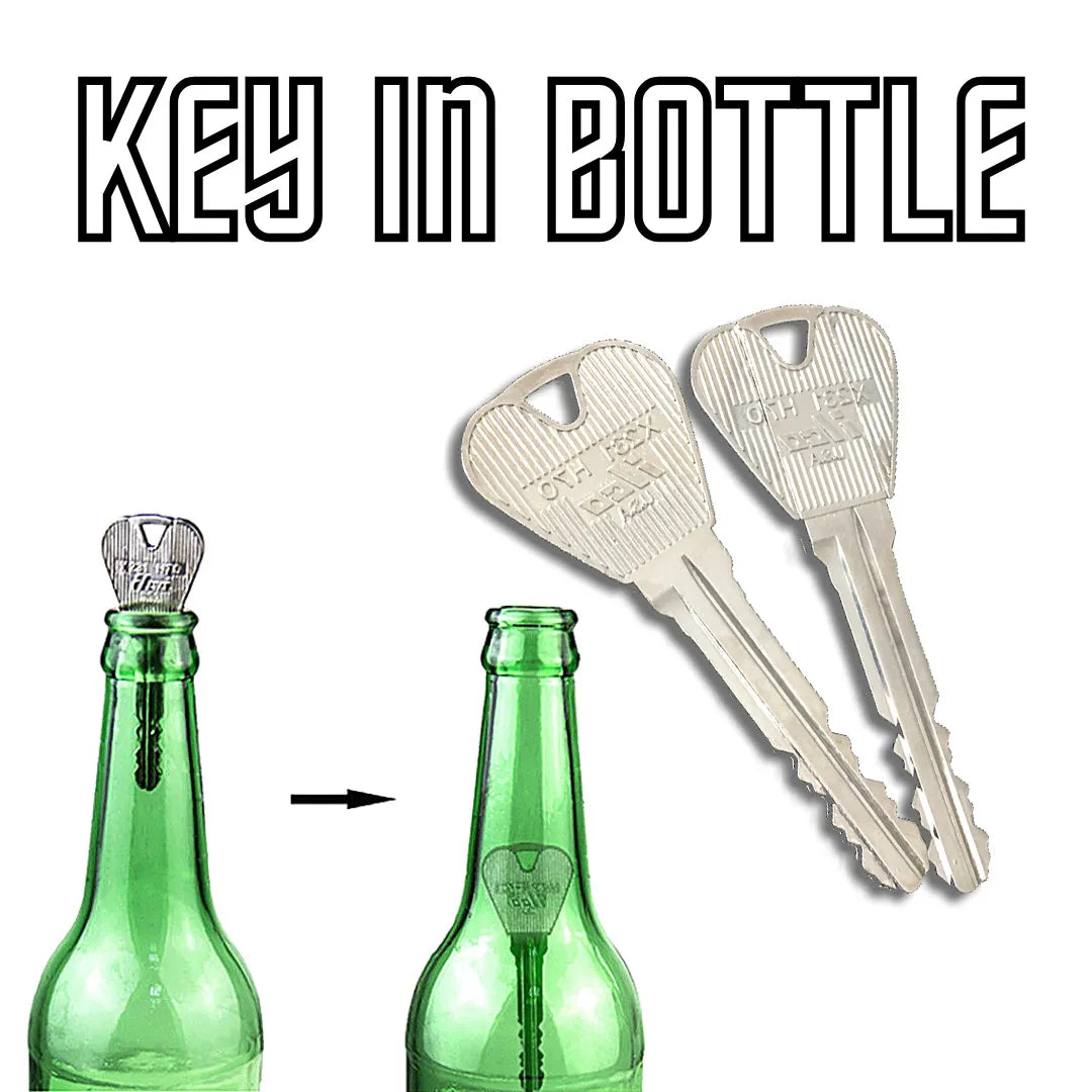 Magic Trick | Key Through Bottle | Ring Penetration Gimmick | Gift for All Ages