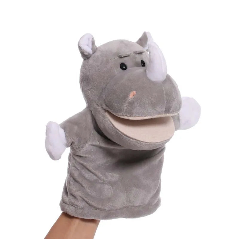 Educational Animal Hand Puppet Plush Toy for Kids - 9.8inch